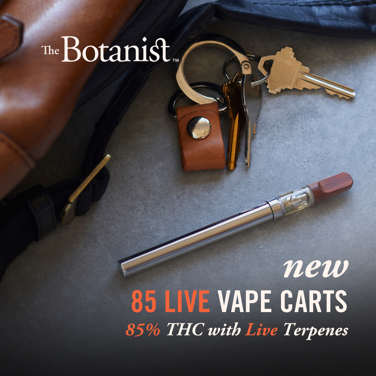 Live Vape cartridge on table