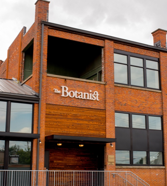 The Botanist Columbus location's building exterior